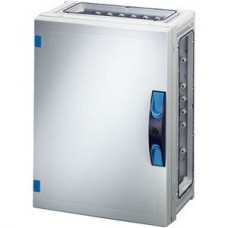 Apparategehäuse Hensel FP 0250 grau leer mit Türe offen 270x360x186mm