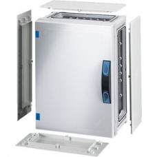 Apparategehäuse Hensel FP 0251 grau leer mit Türe geschlossen 276x366x186mm