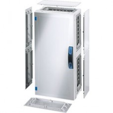 Apparategehäuse Hensel FP 0351 grau leer mit Türe geschlossen 276x546x186mm