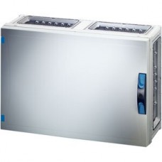 Apparategehäuse Hensel FP 0450 grau leer mit Türe offen 540×360×186mm