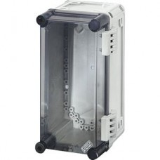 Apparategehäuse Hensel grau MI 9100 leer mit Deckel transparent 300x165x170