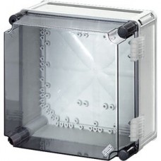 Apparategehäuse Hensel grau MI 9210 leer mit Deckel transparent 300x300x214