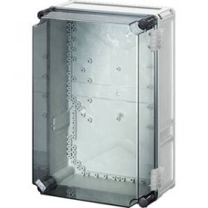 Apparategehäuse Hensel grau MI 9310 leer mit Deckel transparent 450x300x214