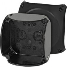 Leergehäuse Hensel, nicht durchsichtiger Deckel 74×74×47mm schwarz