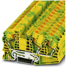 Schutzleiterklemme Phoenix Contact 0.5...25mm² 3×Push-In grün-gelb