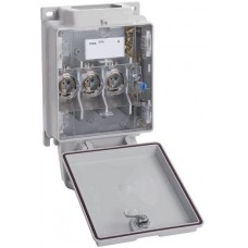 Hausanschlusskasten weber.hse25 25A ein/ab Briden Aussenerdanschluss A8 Cu/Al