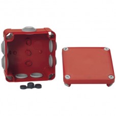 AP-Abzweigdose 105x105mm leer rot Mureva IP55
