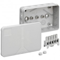 AP-Abzweigdose 2K-16 mit Klemmen 5x2,5mm² hellgrau