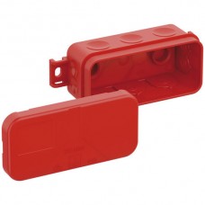 AP-Abzweigdose 2K-Mini AB SB-L 89×43×38mm, rot