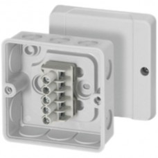 AP-Abzweigdose 5x2,5mm2 DE9325 Hensel grau IP 54
