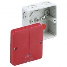 AP-Abzweigdose Abox-i 025L mit Deckel rot leer