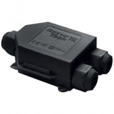 AP-Abzweigdose BABY BOX-N mit Gel 3×6mm² Ø8 18mm IP68 schwarz