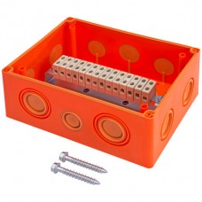 AP-Abzweigdose KSK E90 IP66 176×126×87mm 14×4mm² orange