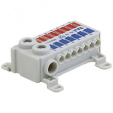 Klemme ECB 2L 76A 690V 2x1x25² / 2x7x4² L/N rot/blau