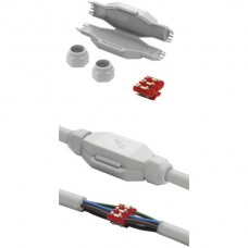 Verbindungsmuffe Raytech TOM mit Gel, Ø 19-.23mm, IP68 grau