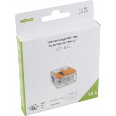 Dosenklemme WAGO 221-612 in Blister 2L 0.5-6mm² 41A 450V - 10 Stück