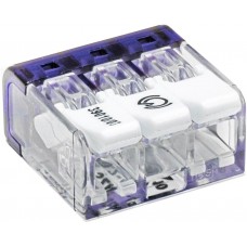 Dosenklemme Woertz 3×0,2...4mm² 450V 32A transparent - 50 Stück