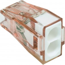 Klemme WAGO 2L 1.5-4mm² braun-transparent - 100 Stück