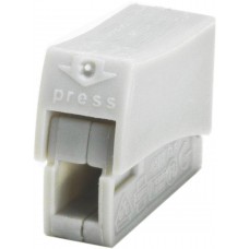 Leuchtenklemme Woertz 1+1×0,5...2,5mm² 450V 24A grau - 100 Stück