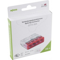 Steckklemme WAGO 2273-204 4L 0.5-2.5mm² - Blister 20 Stück