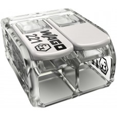 Steckklemme WAGO COMPACT 2×6mm² Ex e transparent 105°C 440V 37A - 50 Stück