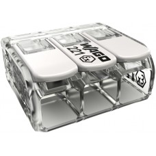 Steckklemme WAGO COMPACT 3×0.5-6mm² Ex e transparent max.105°C 440V 37A - 30 Stück