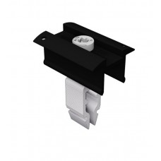 Erdungsmittelklemme Rapid16 30 - 40 mm schwarz eloxiert
