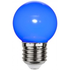 LED-Lampe M. Schönenberger E27 1W 6lm 69mm G45 opal blau