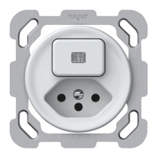 UP-Kombination origin Sch 3 + 1xTyp 13 77x77mm beleuchtet weiss