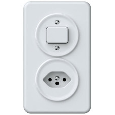 UP-Kombination origin Sch 3/1L + 1xT13 88x148mm weiss