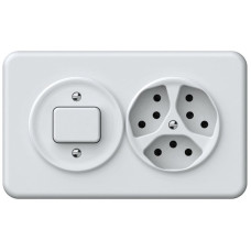 UP-Kombination origin Sch 3/1L + 3xT13 148x88mm weiss