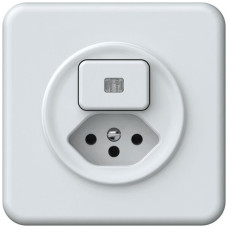 UP-Kombination origin Sch 6 + 1xTyp 13 92x92mm beleuchtet weiss