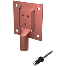 Anschlussset für Blech Flury AV 71 Cu blank, Presskabelschuh Ø 8mm