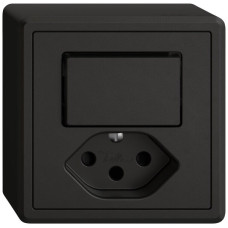 AP-Kombination EDIZIO.liv SNAPFIX Schema 3+T13 schwarz