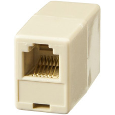 Adapter f-f 2xRJ12 1:1 6P4C ungeschirmt weiss