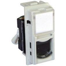 Datendose Living Now Kategorie 5E UTP 1 Modul weiss