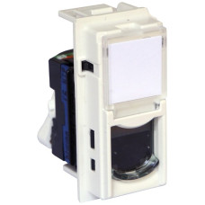 Datendose Living Now Kategorie 6 UTP 1 Modul weiss