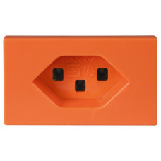 EB-Steckdose Steffen FLF 3/5 1xT23 16A halogenfrei orange
