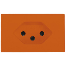 FLF-Steckdose A. Steffen 1xTyp 13 10A 250V 62.5mmx37.5mm orange