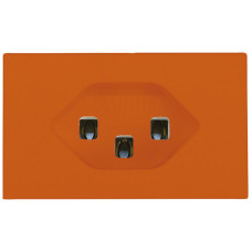 FLF-Steckdose A. Steffen 1xTyp 23 16A 250V 62.5mmx37.5mm orange