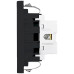 FLF-Steckdose A. Steffen 1xTyp 23 16A 250V 62.5mmx37.5mm schwarz