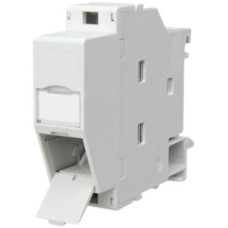 Hutschienenadapter Dätwyler für 1 Keystone-Modul IP20 grau