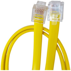 Signalkabel RJ12m CeCoNet Smart Metering LSZH flach gelb 1.5m