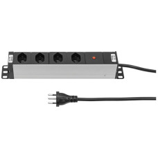 Steckdosenleiste Steffen ALU MODULAR 4xT13 3m schwarz