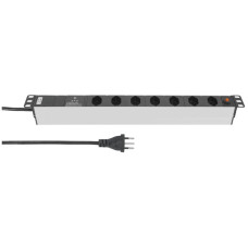 Steckdosenleiste Steffen ALU MODULAR 7xT13 mit Überspannungs