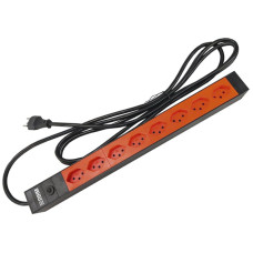 Steckdosenleiste Steffen ALU MODULAR 8xT13 3m orange