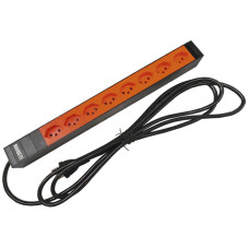 Steckdosenleiste Steffen ALU MODULAR 8xT23 3m orange