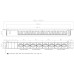 Steckdosenleiste Steffen ALU MODULAR 8xT23 3m schwarz