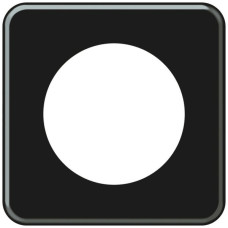 UP-Abdeckplatte origin 1x1 Ø58mm 92x92mm schwarz