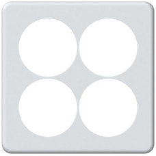 UP-Abdeckplatte origin 2x2 Ø58mm 152x152mm weiss
